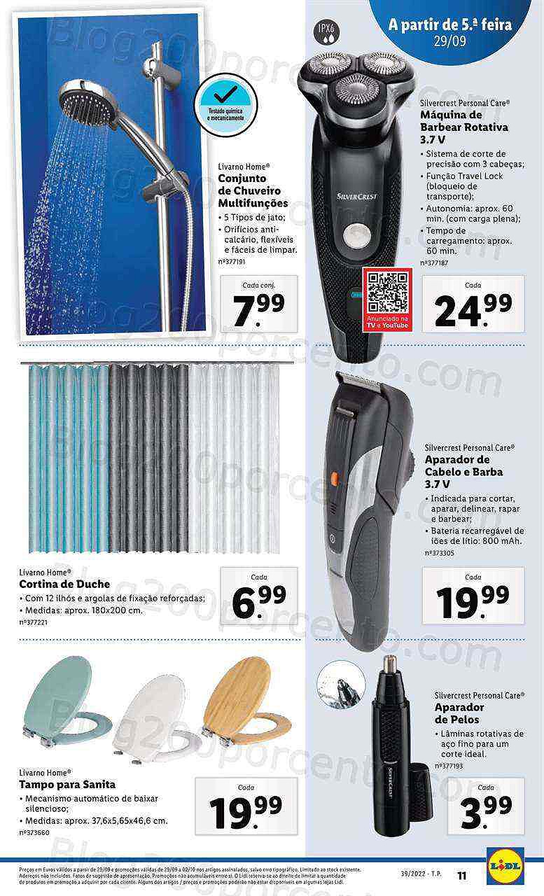 Antevisão Folheto LIDL Bazar Promoções de 26 setembro a 2 outubro