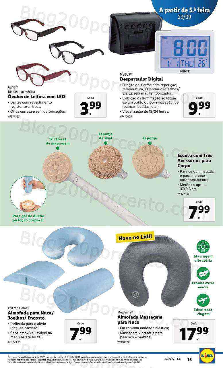 Antevisão Folheto LIDL Bazar Promoções de 26 setembro a 2 outubro