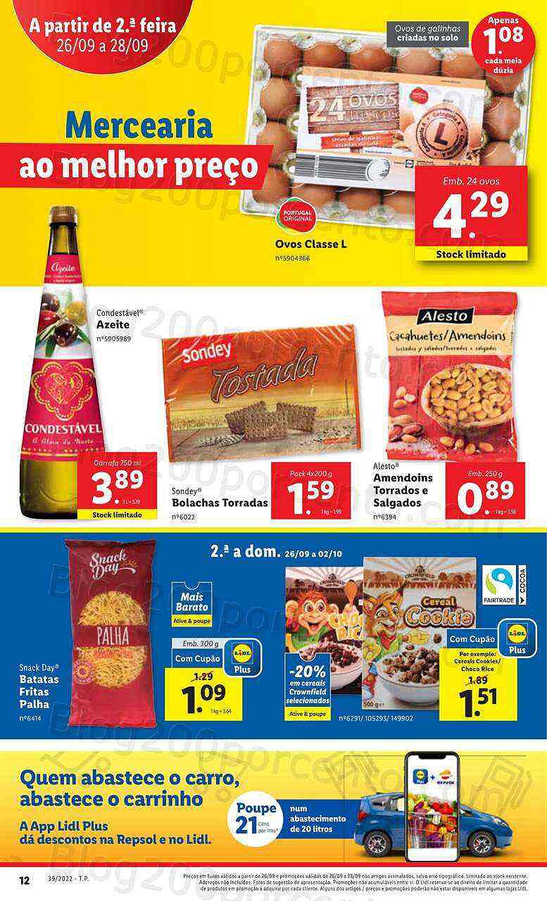 Antevisão Folheto LIDL Promoções de 26 setembro a 2 outubro