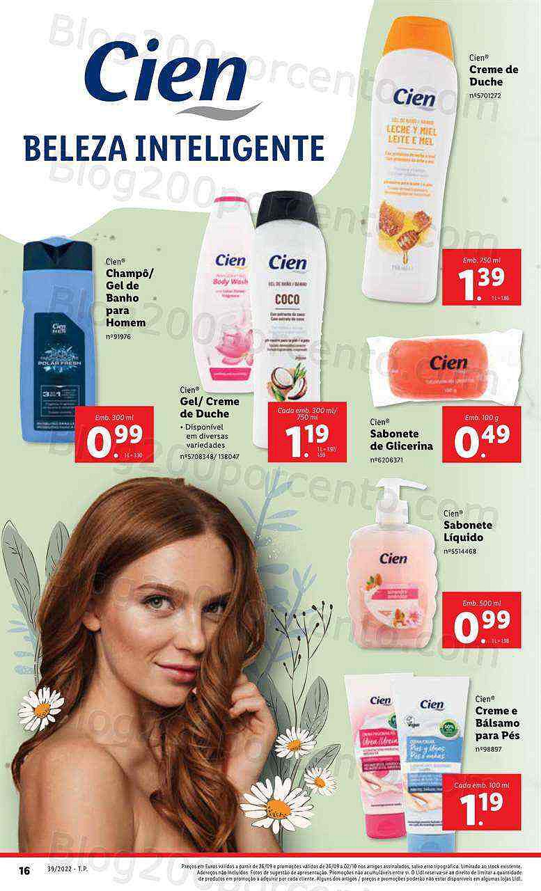 Antevisão Folheto LIDL Beleza Promoções de 26 setembro a 2 outubro