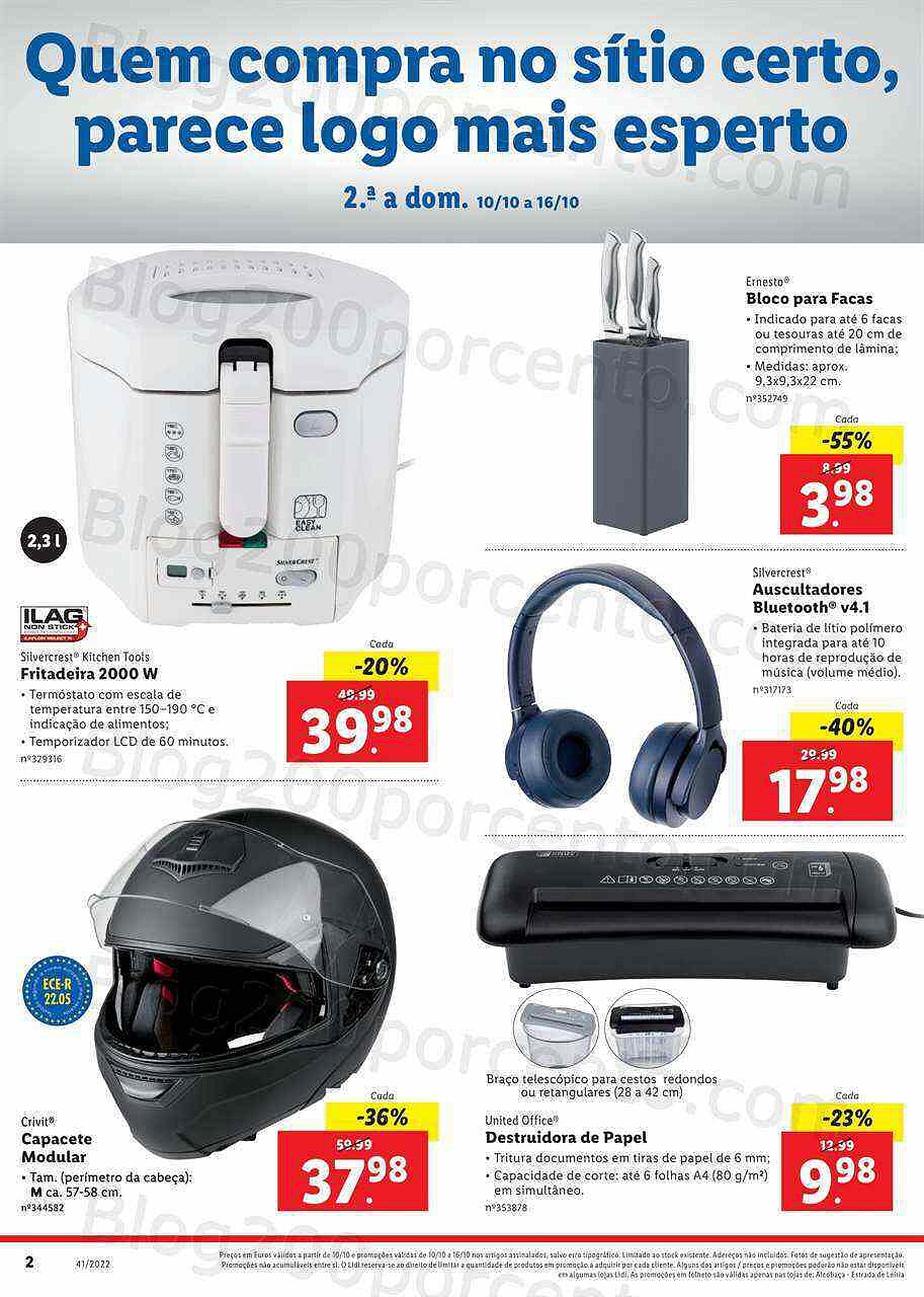 Antevisão Folheto LIDL Especial Bazar Promoções de 10 a 16 outubro