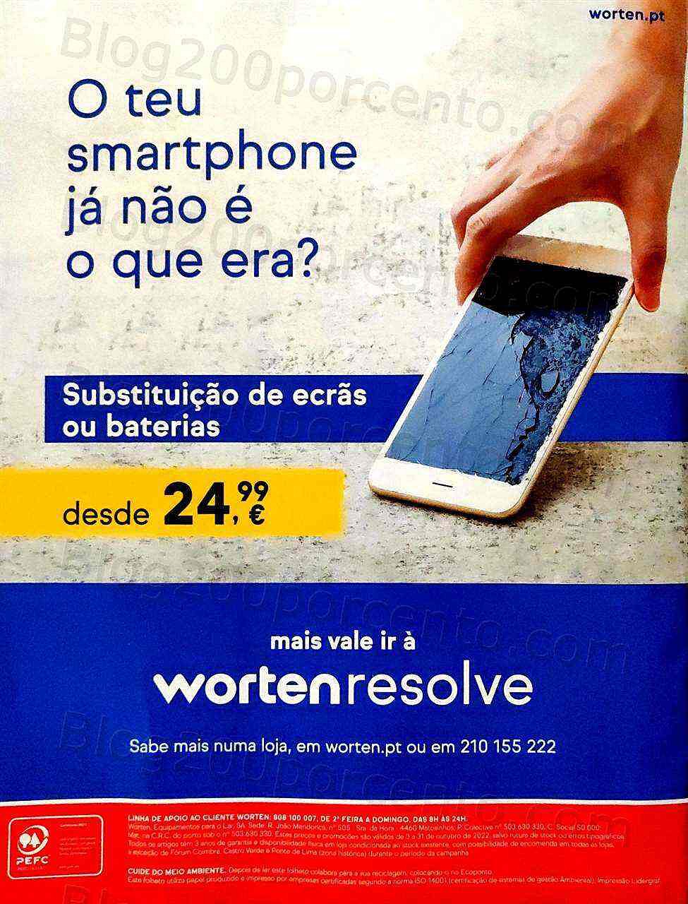 Antevisão Folheto WORTEN Mobile Promoções de 3 a 31 outubro