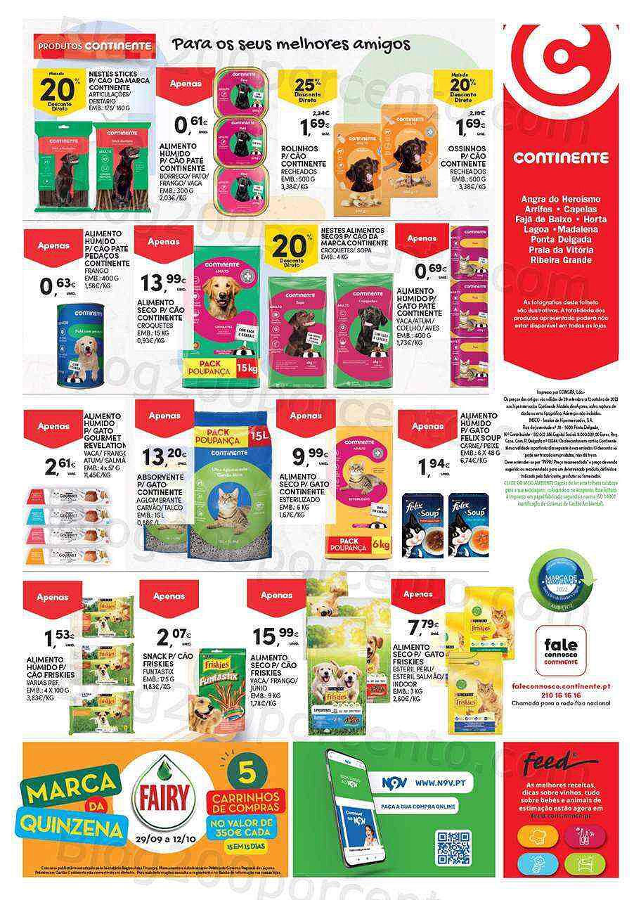 Antevisão Folheto CONTINENTE Açores Promoções de 29 setembro a 12 outubro