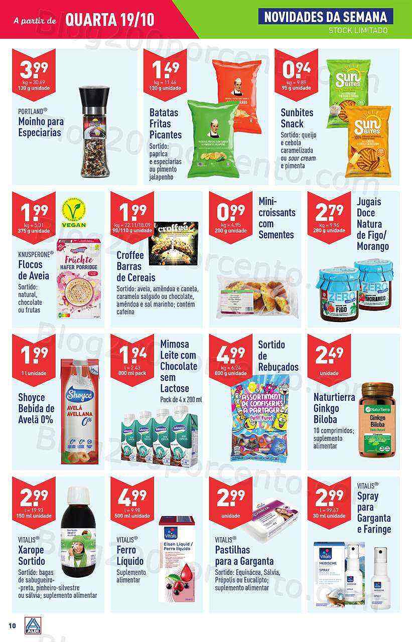 Antevisão Folheto ALDI Promoções de 19 a 25 outubro