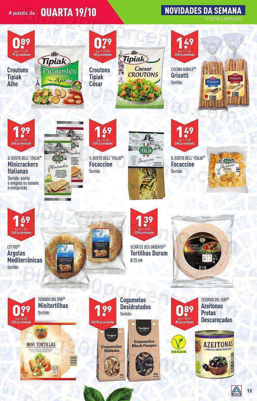 Antevisão Folheto ALDI Promoções de 19 a 25 outubro