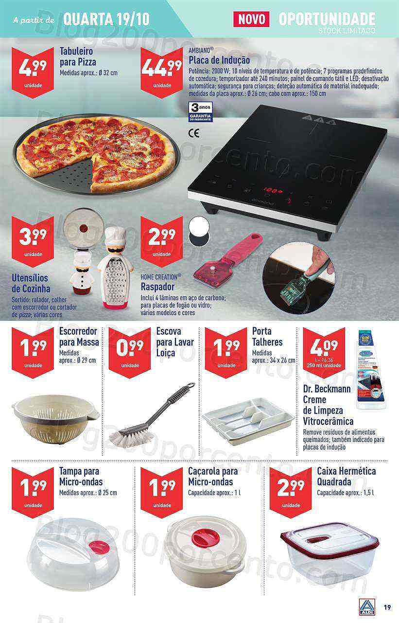 Antevisão Folheto ALDI Bazar Promoções a partir de 19 outubro