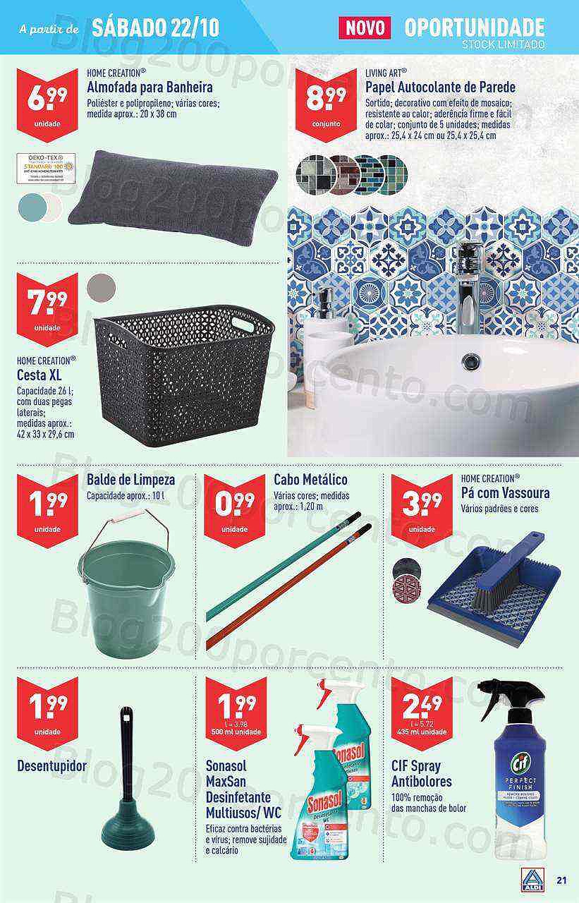 Antevisão Folheto ALDI Promoções de 19 a 25 outubro