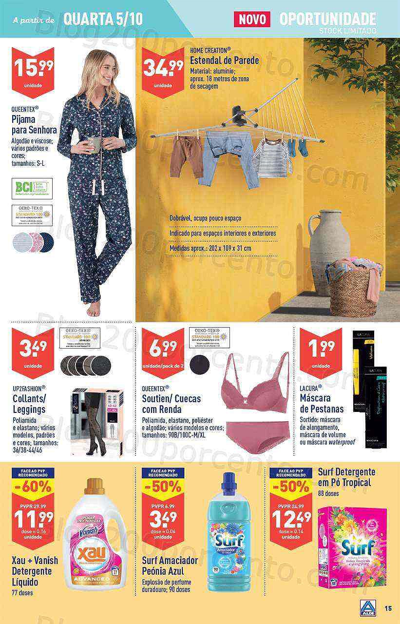 Antevisão Folheto ALDI Bazar Promoções a partir de 5 outubro