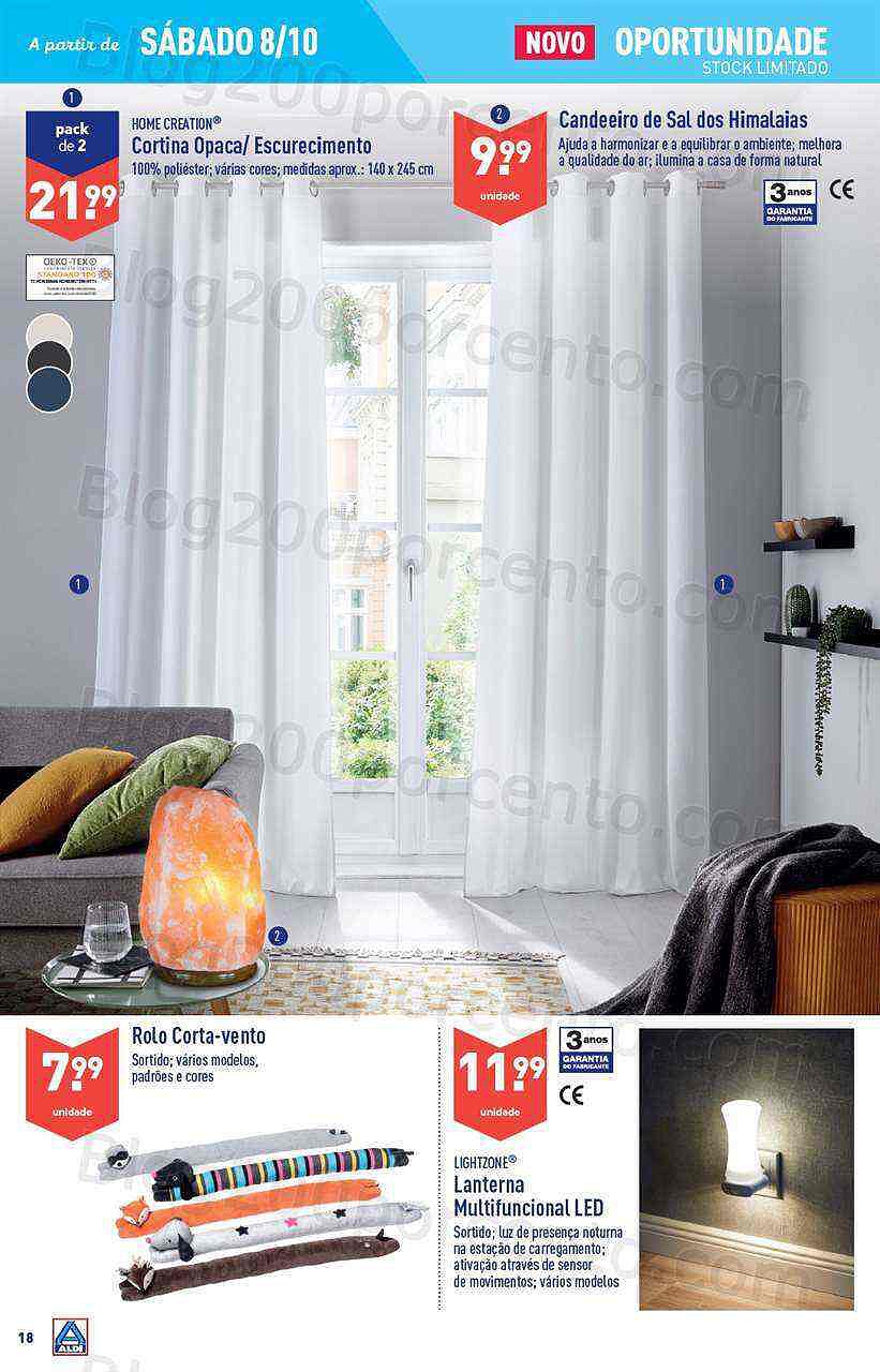 Antevisão Folheto ALDI Bazar Promoções a partir de 8 outubro