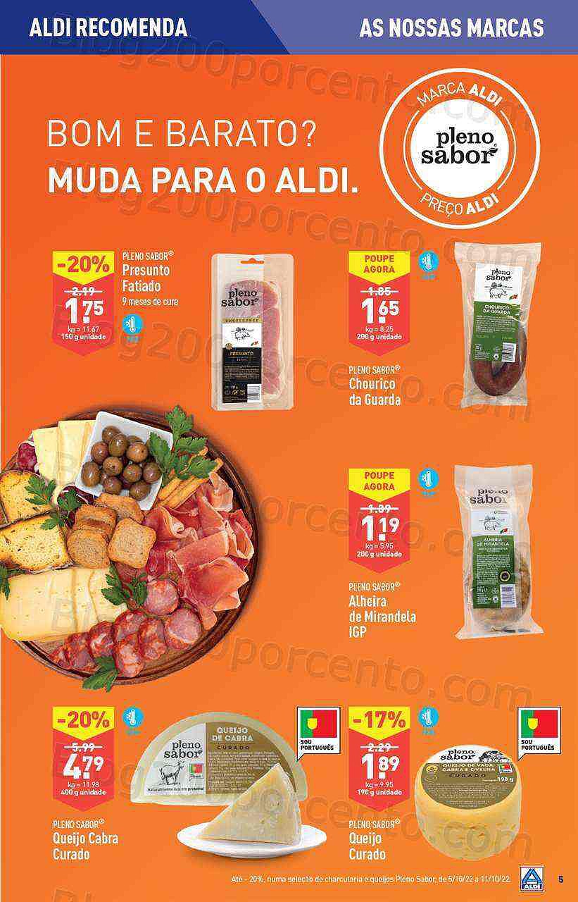Antevisão Folheto ALDI Promoções de 5 a 11 outubro