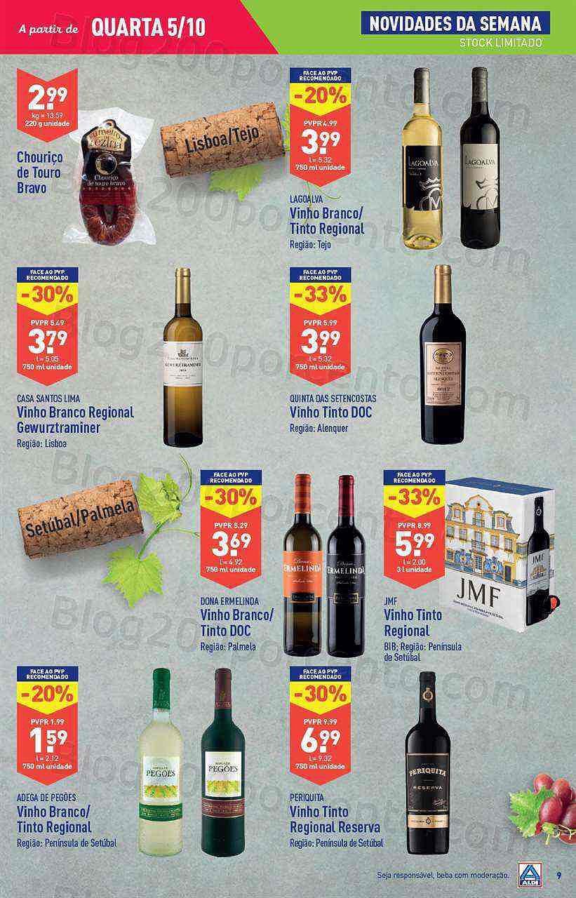 Antevisão Folheto ALDI Promoções de 5 a 11 outubro