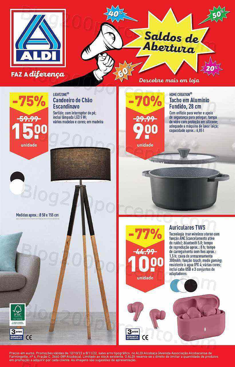 Antevisão Folheto ALDI Aberturas Promoções de 12 outubro a 8 dezembro