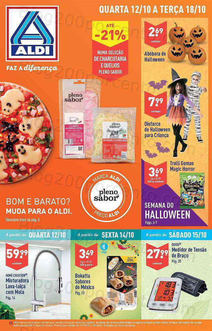 Antevisão Folheto ALDI Promoções de 12 a 18 outubro