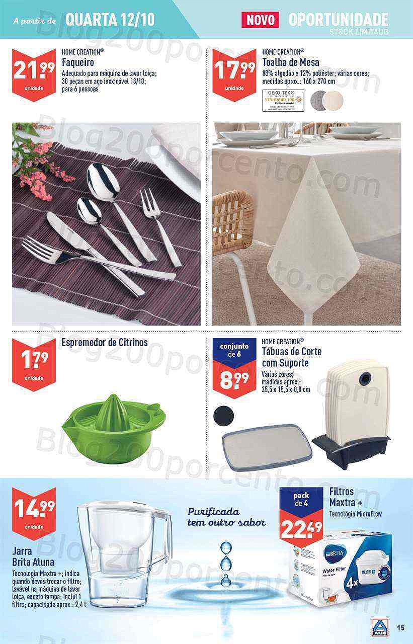 Antevisão Folheto ALDI Bazar Promoções a partir de 12 outubro