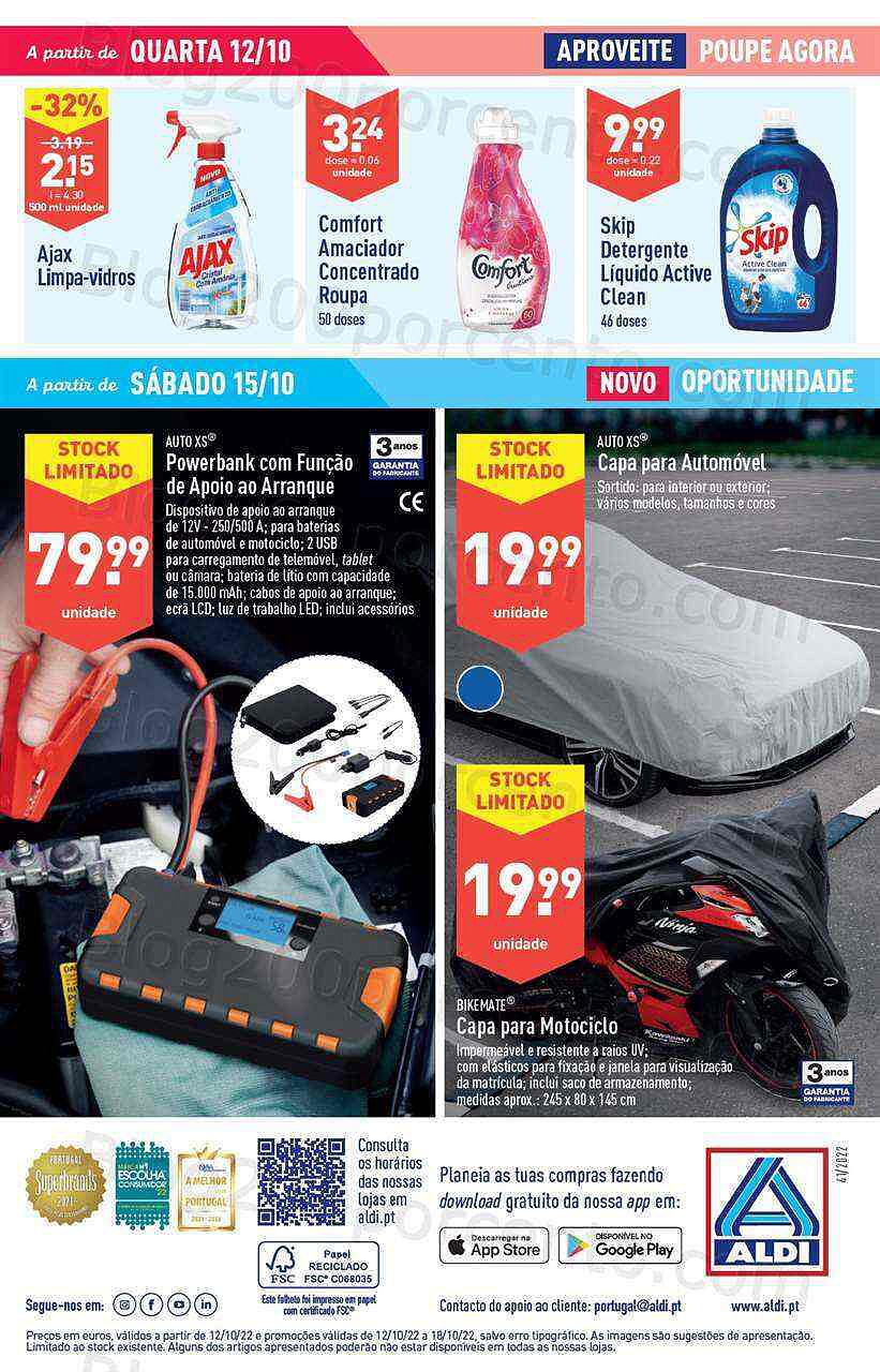 Antevisão Folheto ALDI Promoções de 12 a 18 outubro