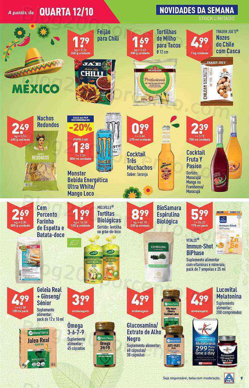 Antevisão Folheto ALDI Promoções de 12 a 18 outubro