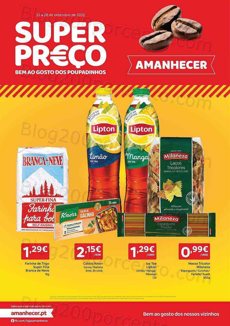Antevisão Folheto AMANHECER Promoções de 22 a 28 setembro