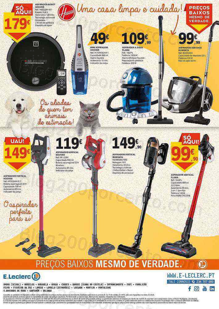 Antevisão Folheto E-LECLERC Festa doas Animais + Bazar Lar - 3 a 16 outubro