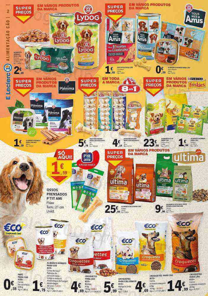 Antevisão Folheto E-LECLERC Festa doas Animais + Bazar Lar - 3 a 16 outubro