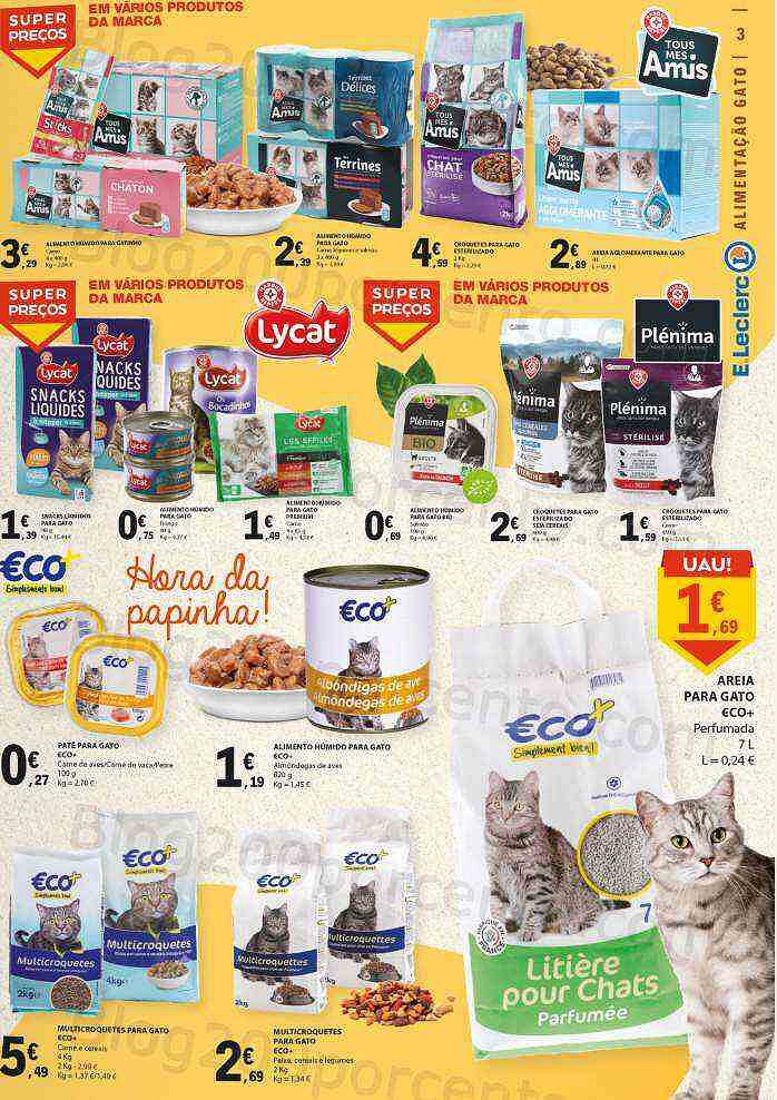 Antevisão Folheto E-LECLERC Festa doas Animais + Bazar Lar - 3 a 16 outubro