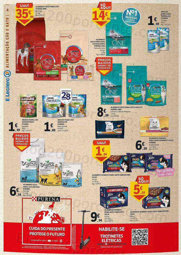 Antevisão Folheto E-LECLERC Festa doas Animais + Bazar Lar - 3 a 16 outubro