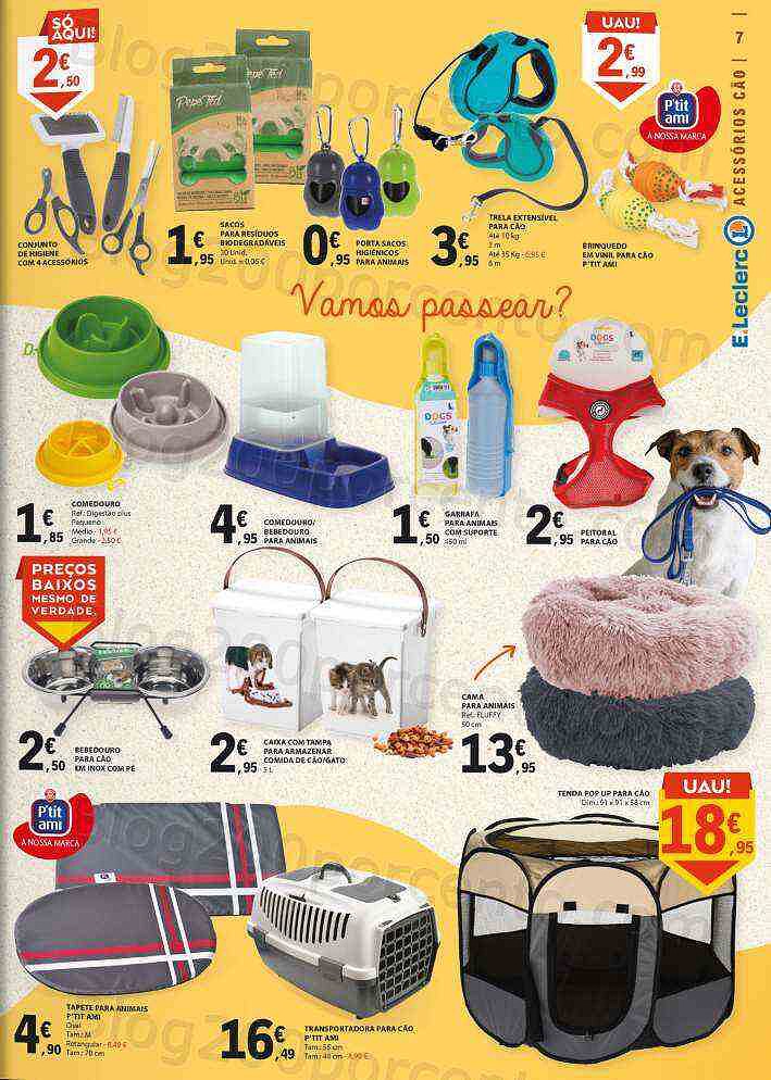 Antevisão Folheto E-LECLERC Festa doas Animais + Bazar Lar - 3 a 16 outubro