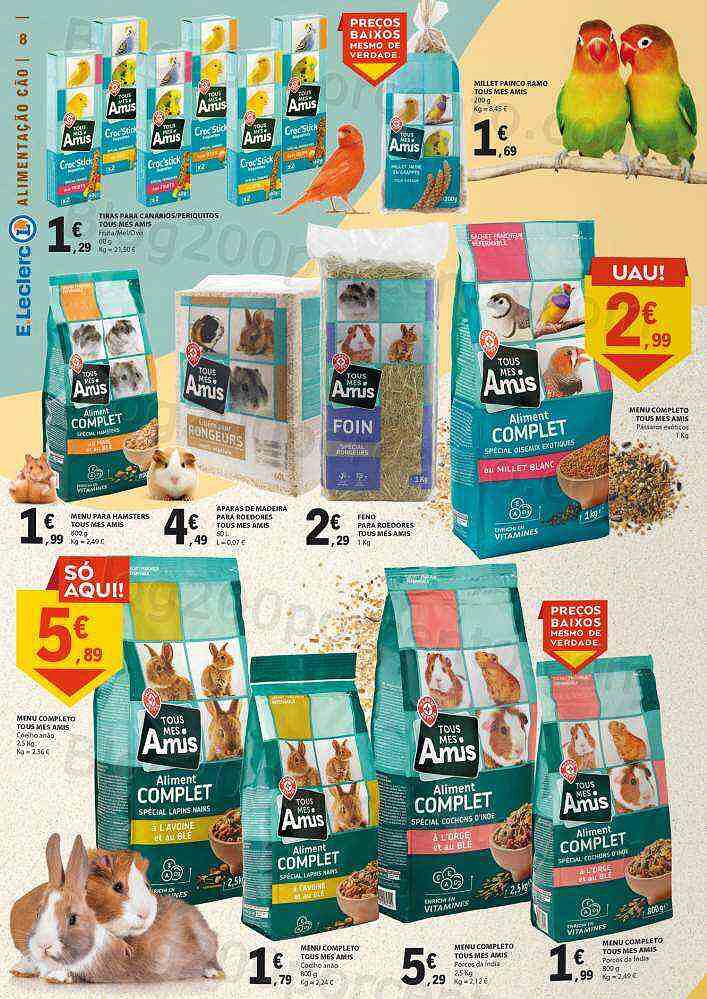 Antevisão Folheto E-LECLERC Festa doas Animais + Bazar Lar - 3 a 16 outubro