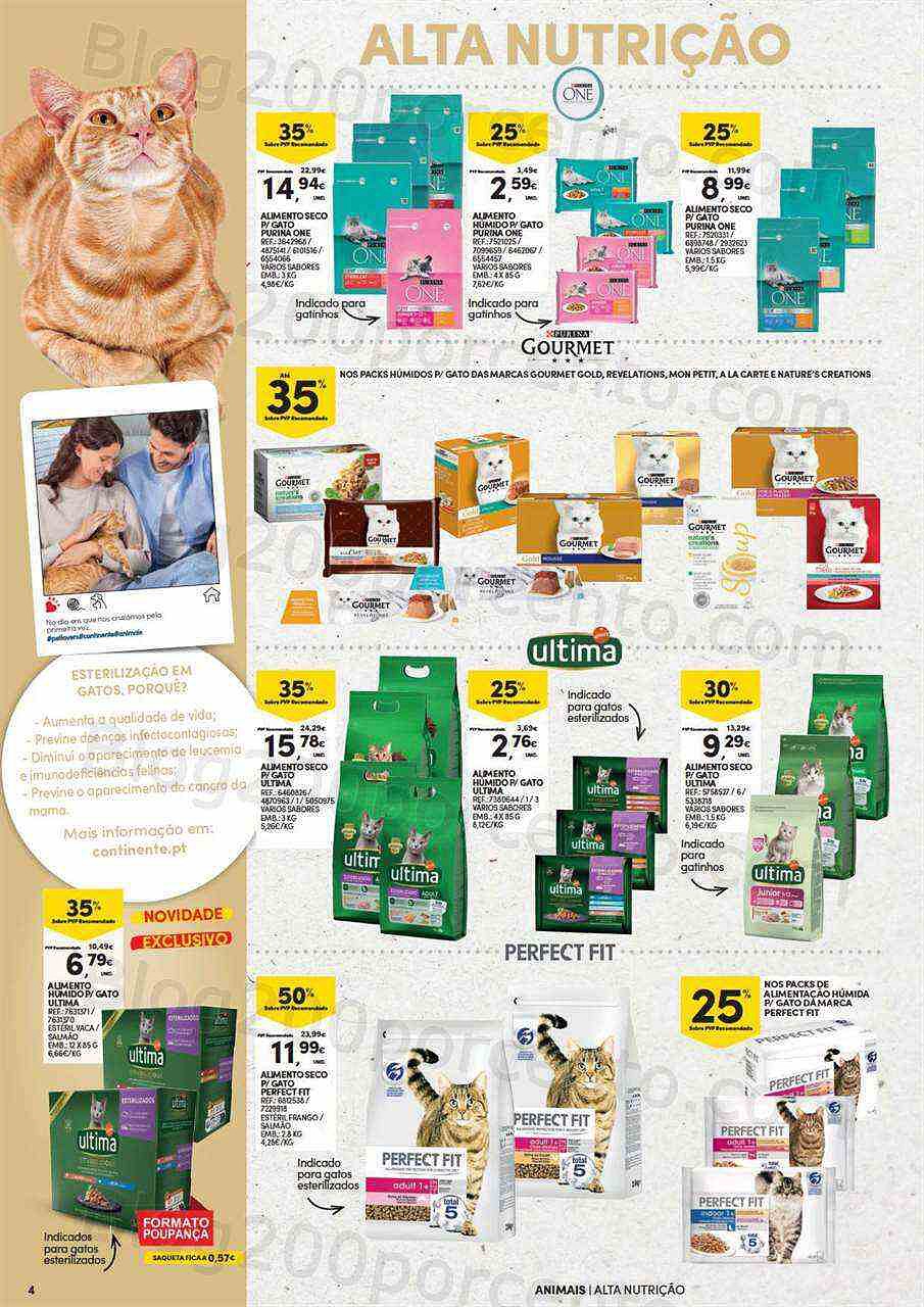Antevisão Folheto CONTINENTE Especial Animais Promoções de 4 a 23 outubro