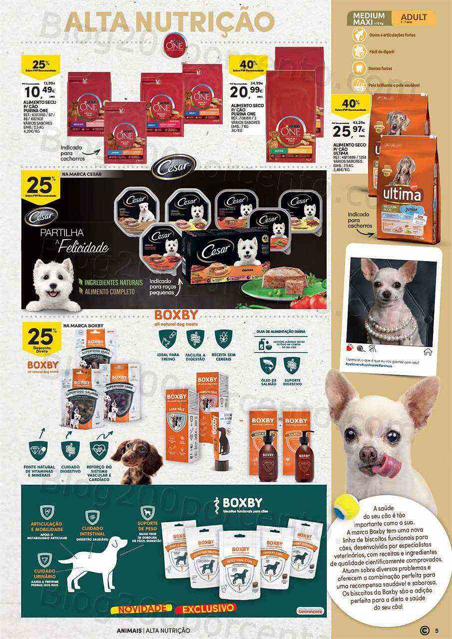 Antevisão Folheto CONTINENTE Especial Animais Promoções de 4 a 23 outubro