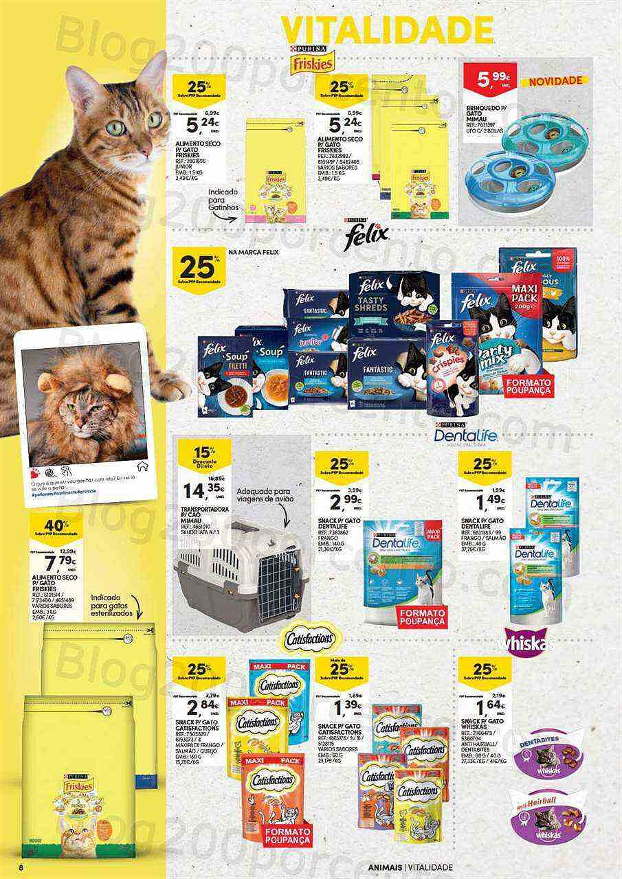 Antevisão Folheto CONTINENTE Especial Animais Promoções de 4 a 23 outubro