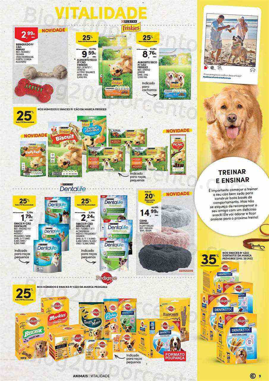 Antevisão Folheto CONTINENTE Especial Animais Promoções de 4 a 23 outubro