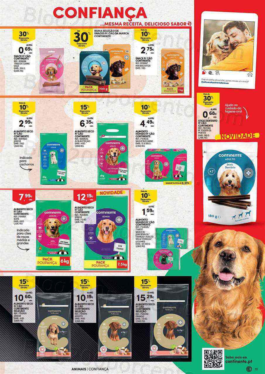 Antevisão Folheto CONTINENTE Especial Animais Promoções de 4 a 23 outubro