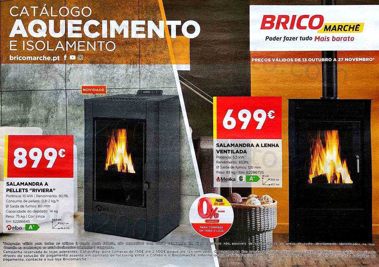 Antevisão Folheto BRICOMARCHÉ Aquecimento Promoções de 13 outubro a 27 novembro