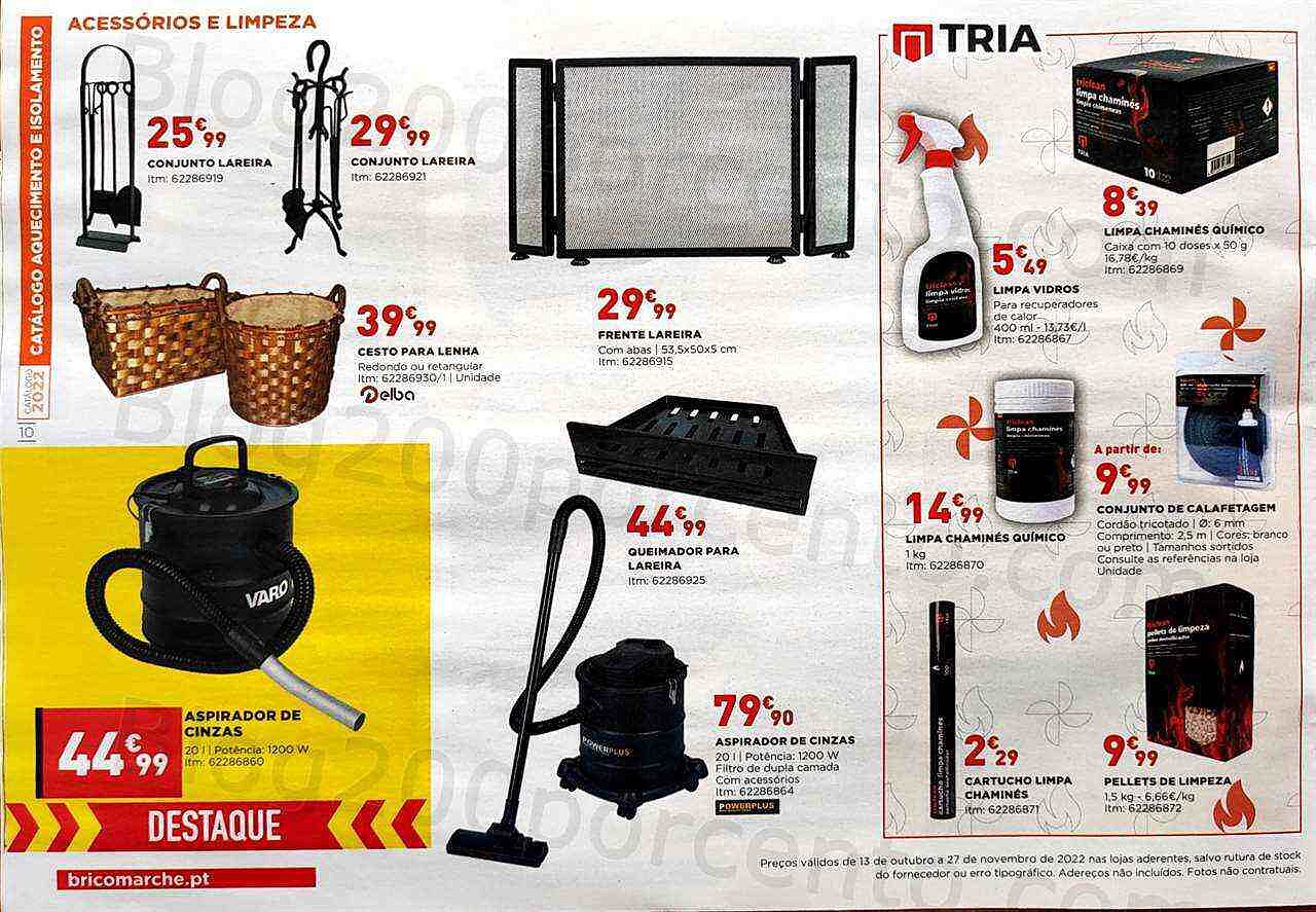 Antevisão Folheto BRICOMARCHÉ Aquecimento Promoções de 13 outubro a 27 novembro