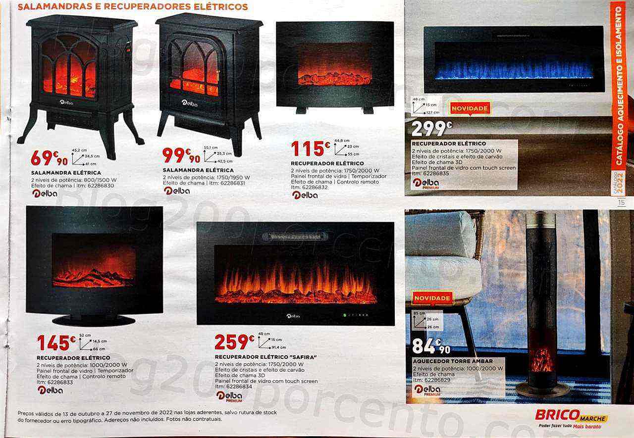 Antevisão Folheto BRICOMARCHÉ Aquecimento Promoções de 13 outubro a 27 novembro