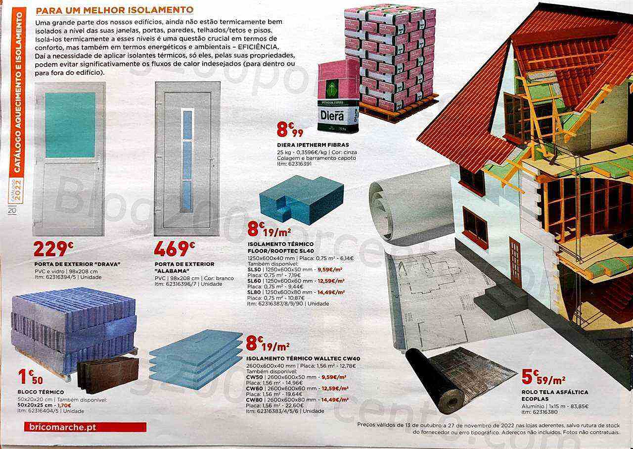 Antevisão Folheto BRICOMARCHÉ Aquecimento Promoções de 13 outubro a 27 novembro