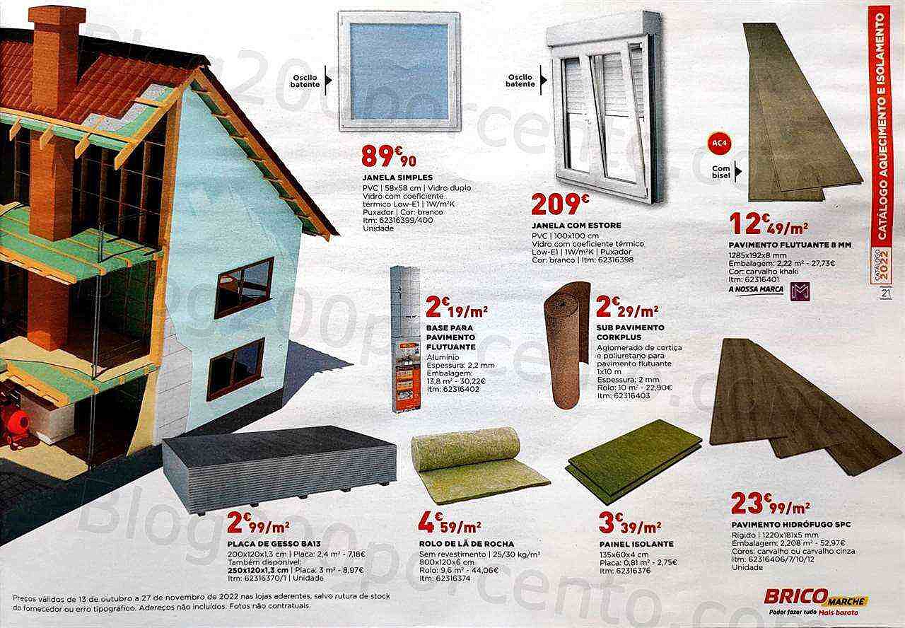 Antevisão Folheto BRICOMARCHÉ Aquecimento Promoções de 13 outubro a 27 novembro