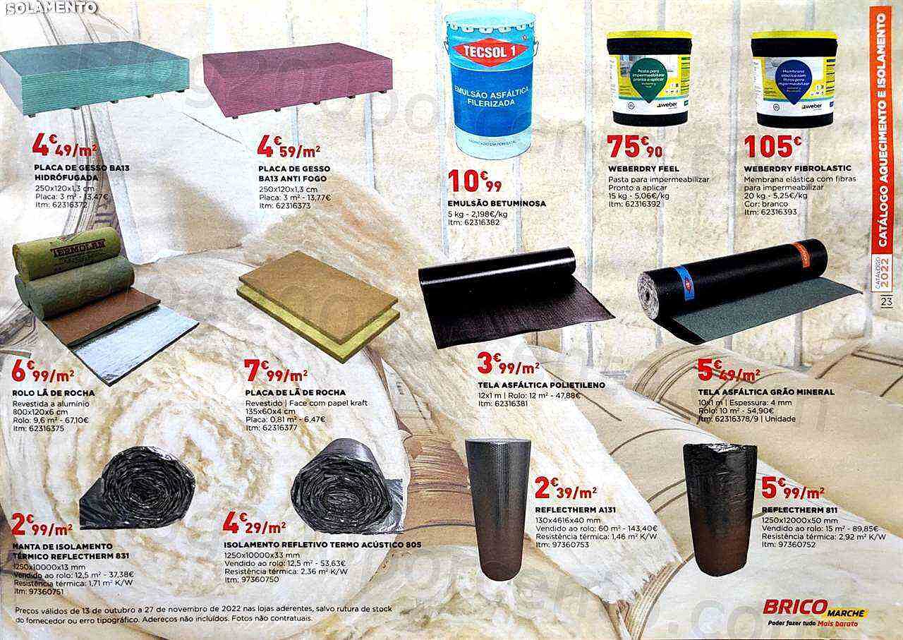 Antevisão Folheto BRICOMARCHÉ Aquecimento Promoções de 13 outubro a 27 novembro