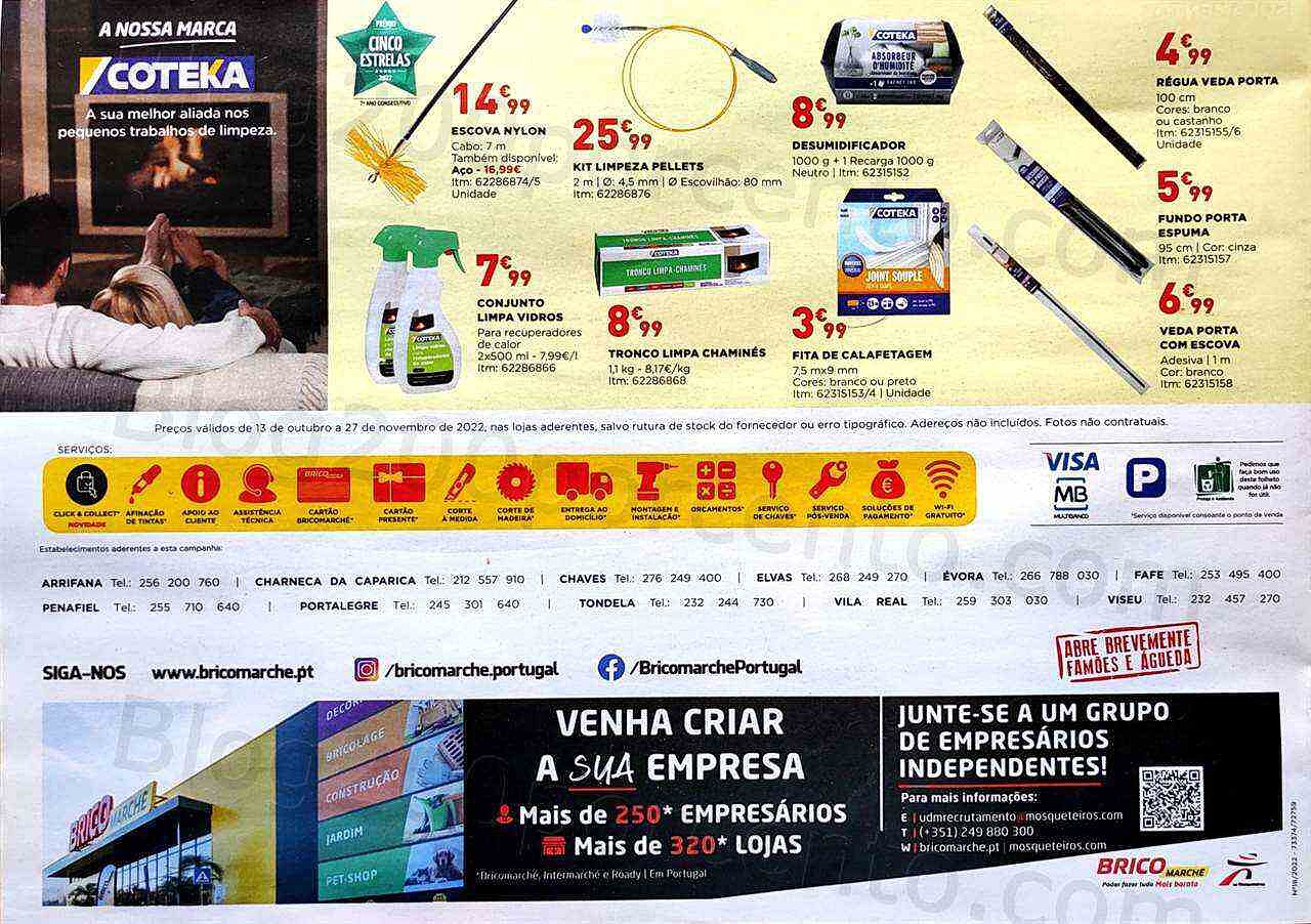 Antevisão Folheto BRICOMARCHÉ Aquecimento Promoções de 13 outubro a 27 novembro