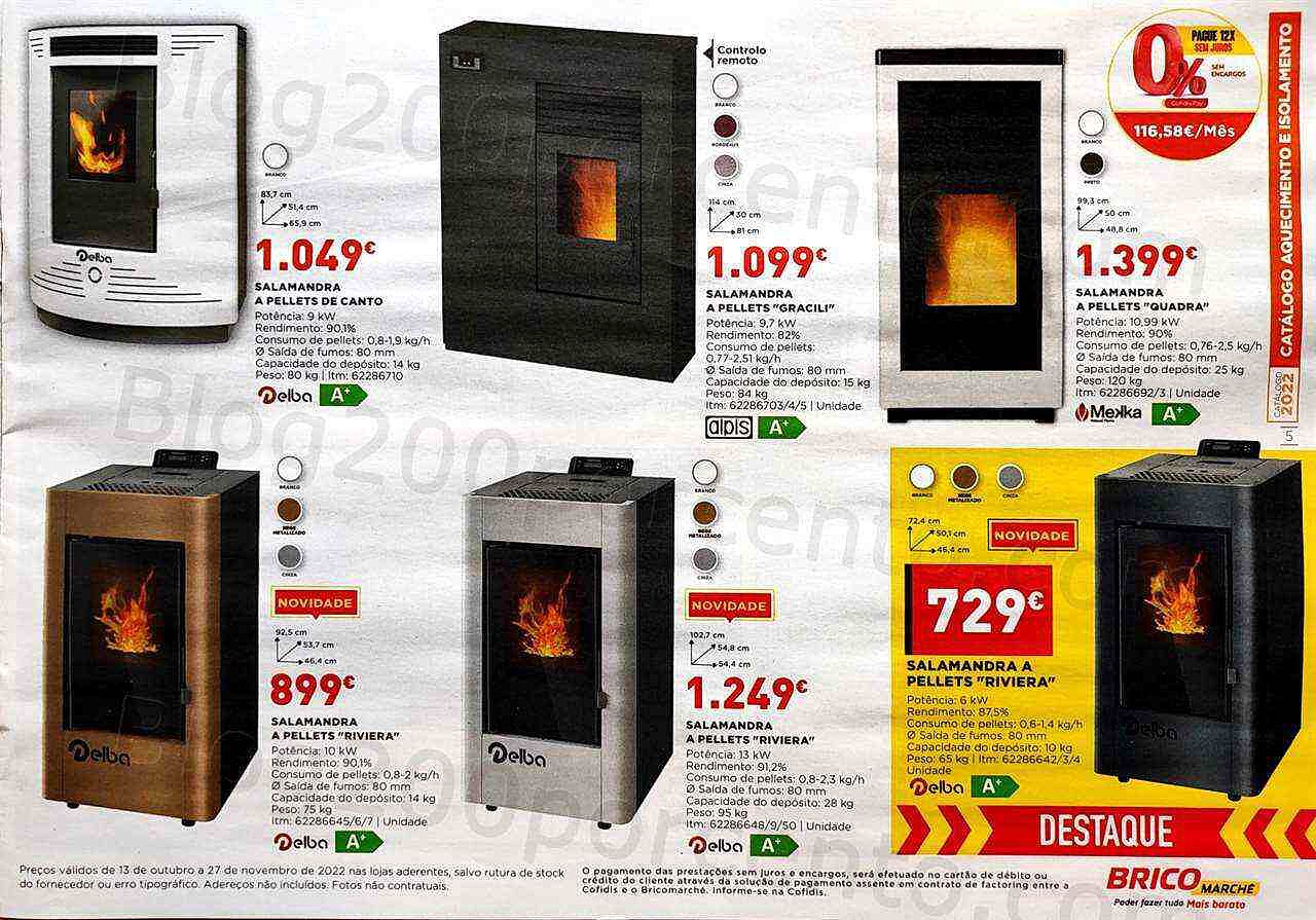 Antevisão Folheto BRICOMARCHÉ Aquecimento Promoções de 13 outubro a 27 novembro
