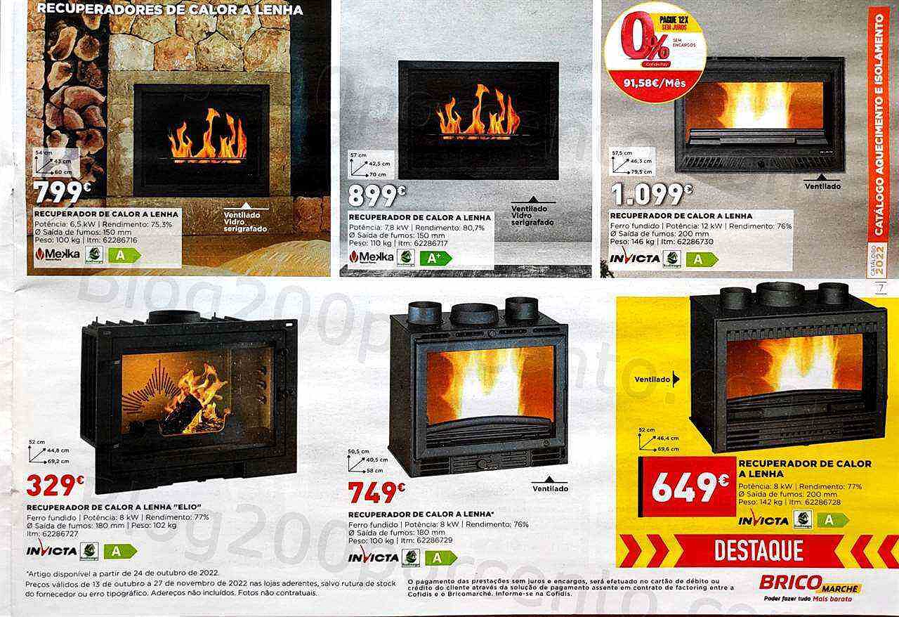 Antevisão Folheto BRICOMARCHÉ Aquecimento Promoções de 13 outubro a 27 novembro