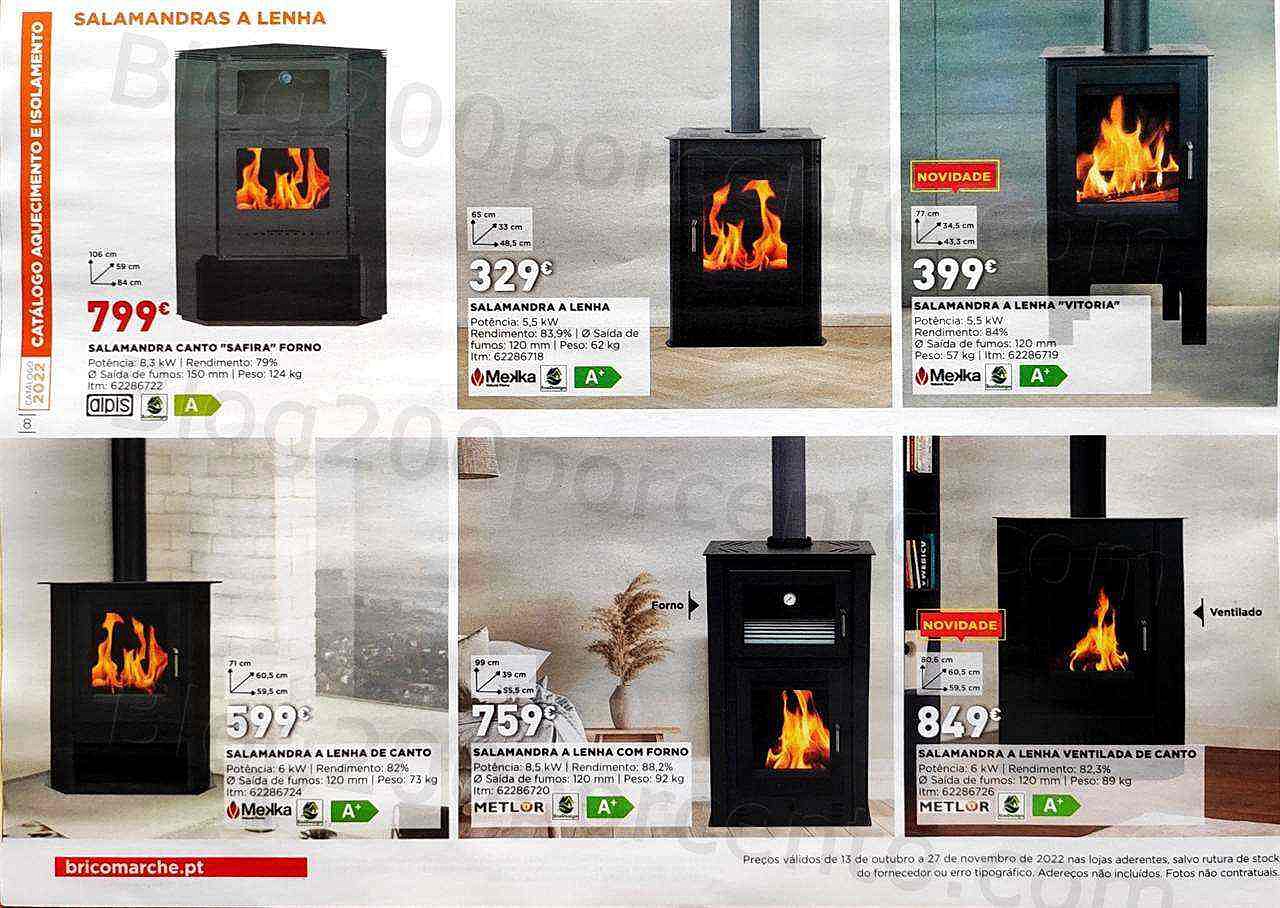 Antevisão Folheto BRICOMARCHÉ Aquecimento Promoções de 13 outubro a 27 novembro