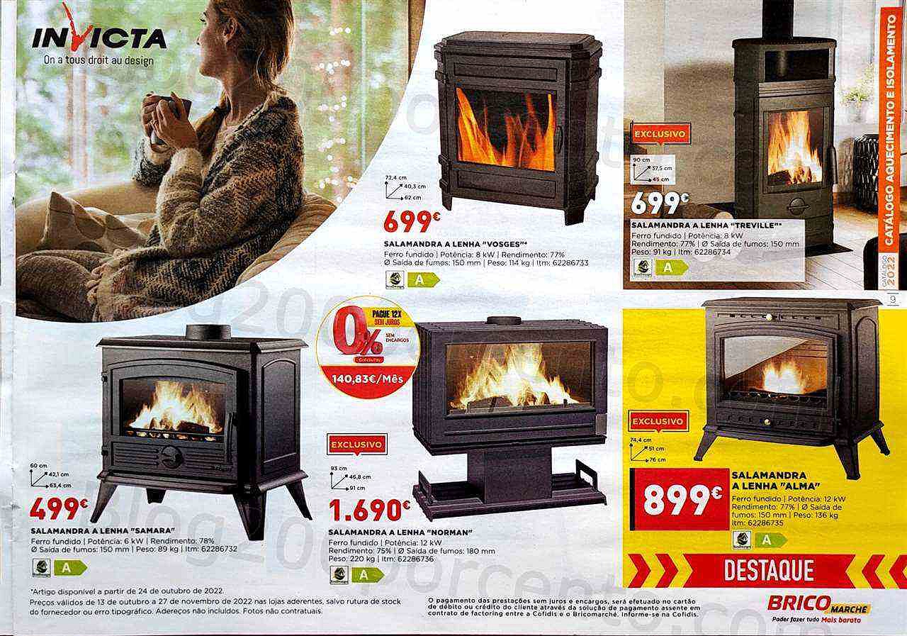 Antevisão Folheto BRICOMARCHÉ Aquecimento Promoções de 13 outubro a 27 novembro