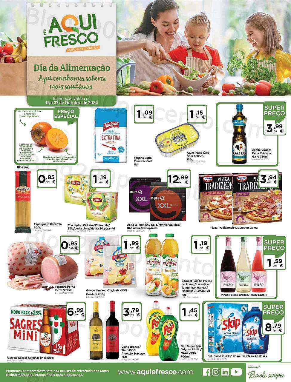 Antevisão Folheto AQUI É FRESCO Promoções de 12 a 23 outubro
