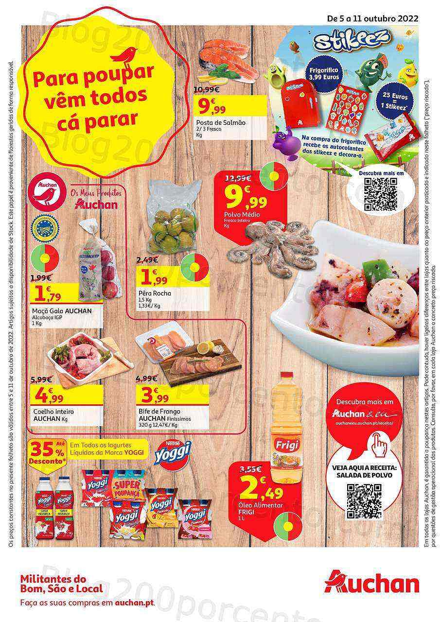 Antevisão Folheto AUCHAN Promoções de 5 a 11 outubro
