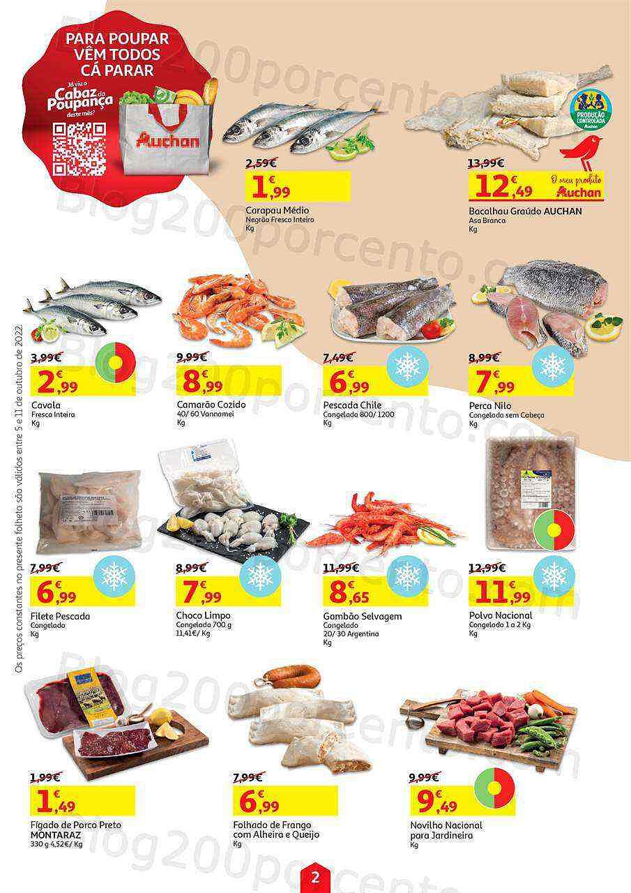 Antevisão Folheto AUCHAN Promoções de 5 a 11 outubro