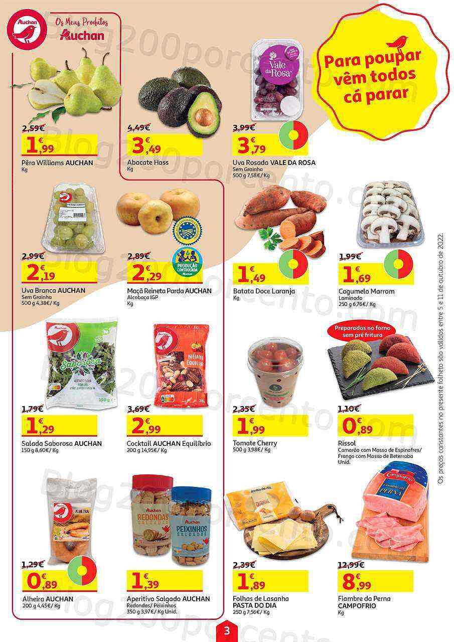 Antevisão Folheto AUCHAN Promoções de 5 a 11 outubro