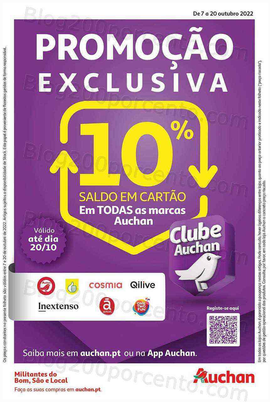 Antevisão Folheto AUCHAN Promoções de 7 a 20 outubro