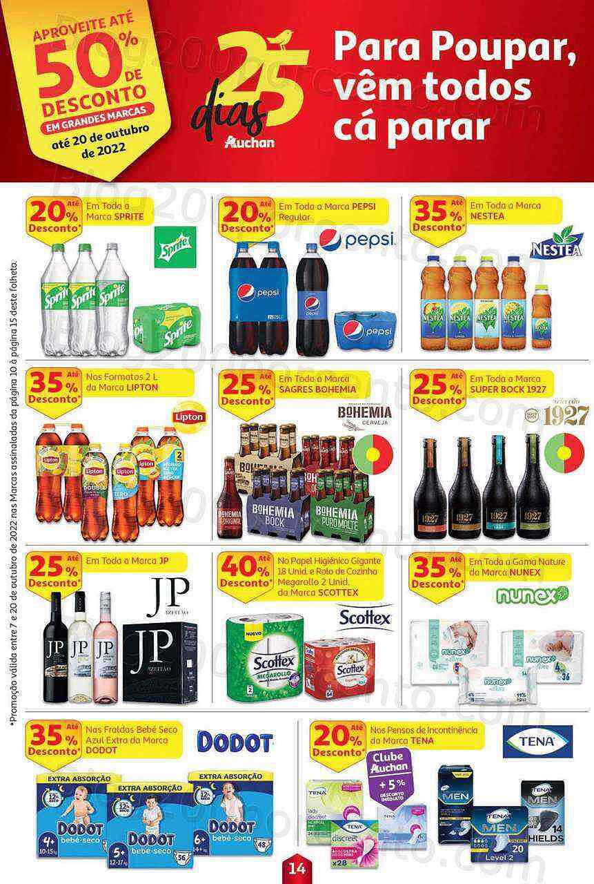 Antevisão Folheto AUCHAN Promoções de 7 a 20 outubro