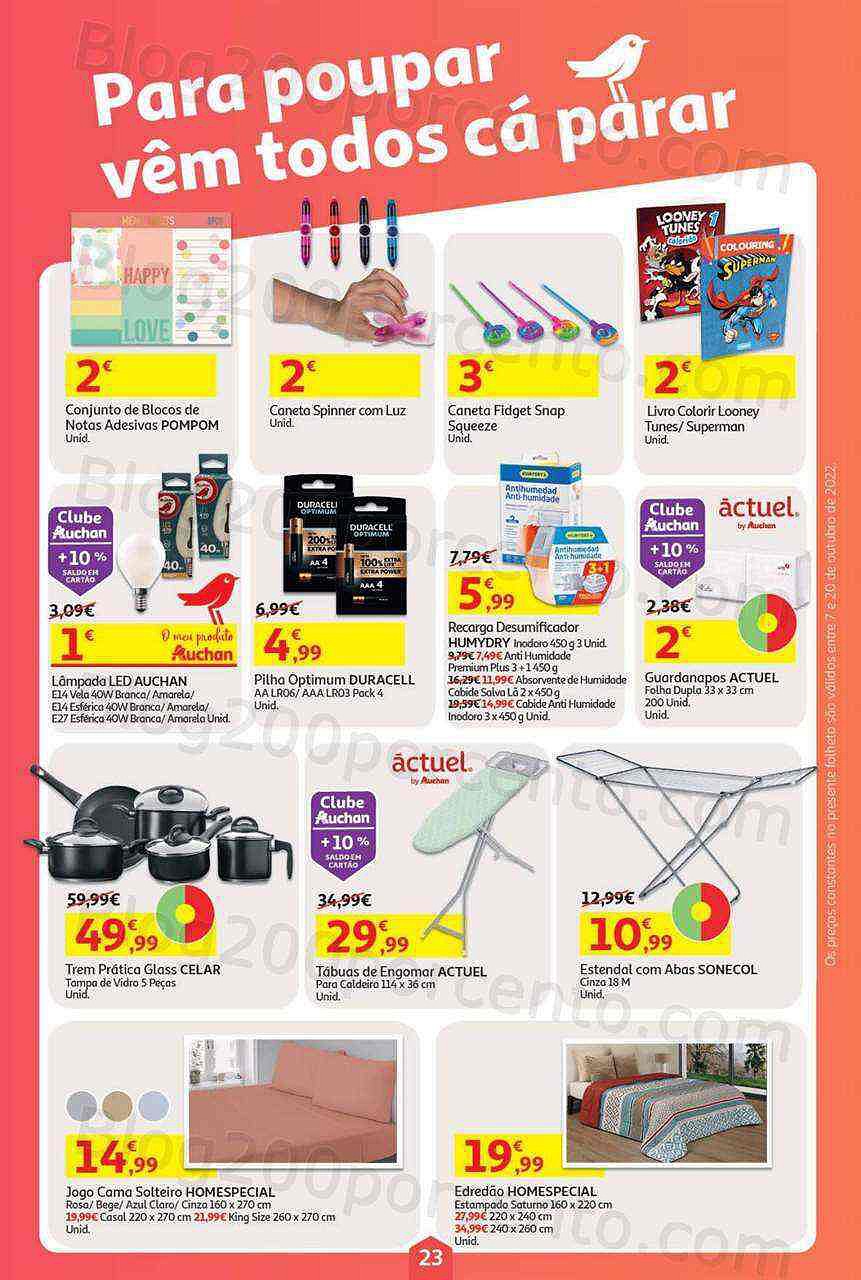 Antevisão Folheto AUCHAN Promoções de 7 a 20 outubro